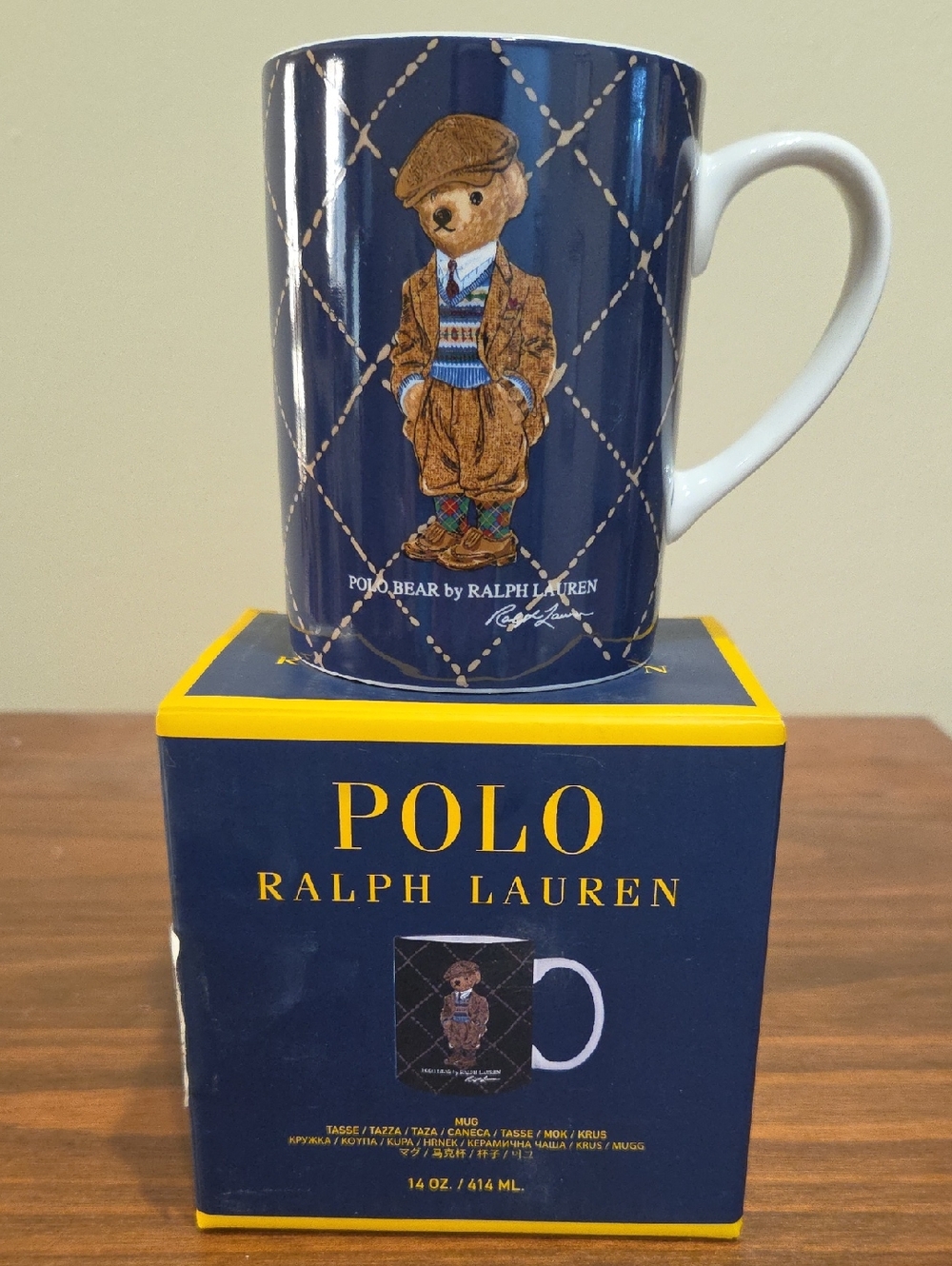 Polo Ralph Lauren Heritage Bear Coffee Mug - New in Box - Classic Polo Bear